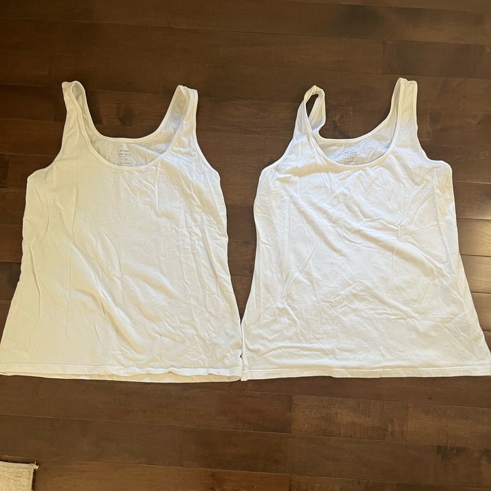 Old navy white tanks